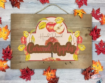 Red Caramel Apple Label **DIGITAL DOWNLOAD** Wasserslide, DTF, Sublimation