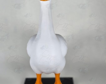 3D Printed Goose Desk Buddy, 9-Inch Tall Companion Figure