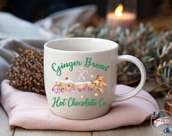 Lebkuchen Heiße Schokolade PNG **Nur digitaler Download** für Sublimationsdrucke, Wasserschiebebilder, Drucke