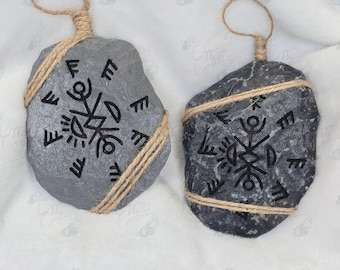 From TV Show Talisman: Painted Rock Keychain or Wall Hanger
