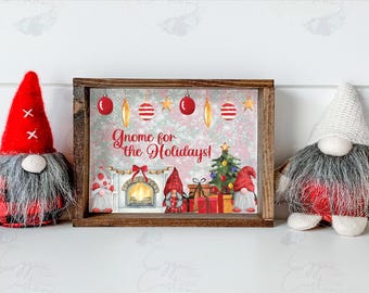 Gnom für die Feiertage PNG * Sublimation, Wasserrutschen, Becher, Fotodruck ** Digitale Datei **