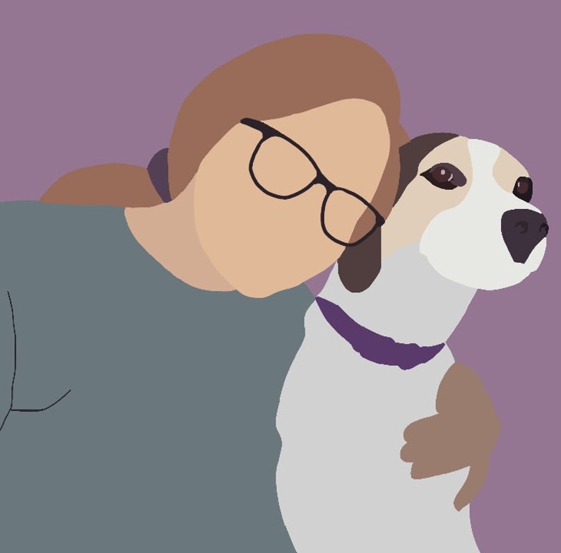 Custom Digital Minimalist Portrait Prints