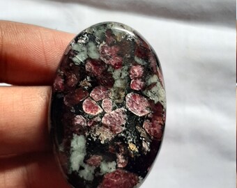 Amazing Natural Eudialyte loose Stone Top Quality Eudialyte Cabochon Gemstone Very Smooth Eudialyte Stone for jewelry 36 Cts.R-8898