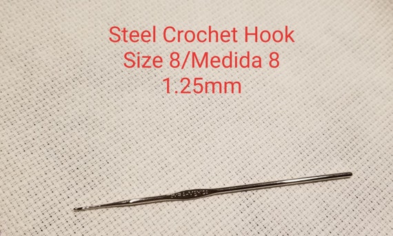 Steel Crochet Hook Crochet Hook Size 8 Gancho De Acero Gancho