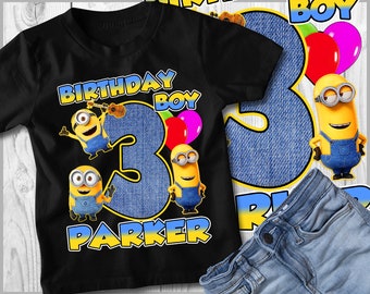 minion 1st birthday shirt