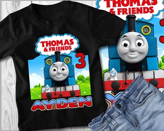 thomas the train family birthday shirts