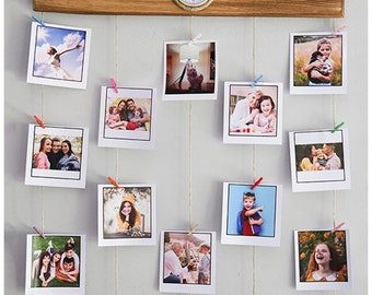 Foto hanger, foto muur display, wall decor, fotoalbum, cadeau, album, home gift, houten fotoalbum,