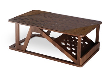 Mesa de centro de madera, mesa de centro moderna, arte de madera, mesa de centro, mesa de centro rústica, sala de estar, mesa auxiliar, mesa de centro sólida, decorativa