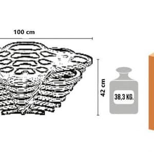 Tavolino in legno, Tavolino in noce naturale, Progettato su misura, Tavolino moderno, Arte del legno, Tavolino da caffè, Fatto a mano, Tavolino solido immagine 5