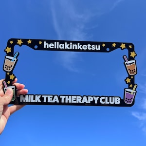 Milk Tea Therapy Club License Plate