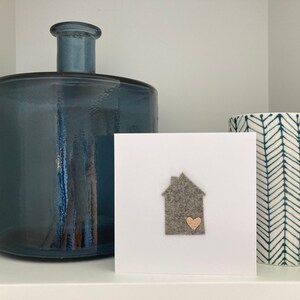 Serie di biglietti sentiti: casa dolce casa/casa è dove si trova il cuore/biglietti d'auguri/personalizza/festeggia/biglietto bianco