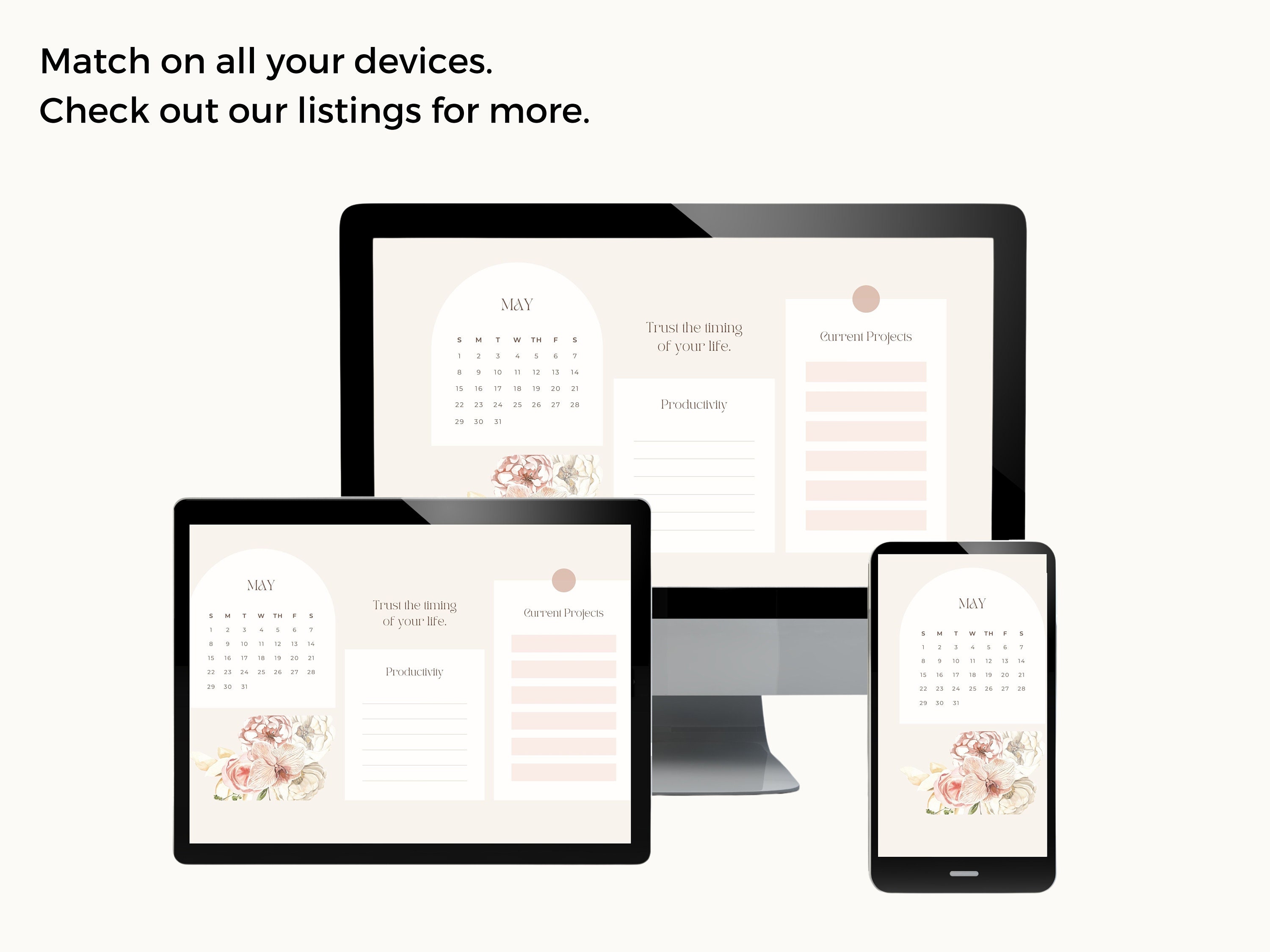 Desktop Wallpaper Organizer Editable in Canva for Mac Etsy Australia