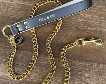 gold chain leash