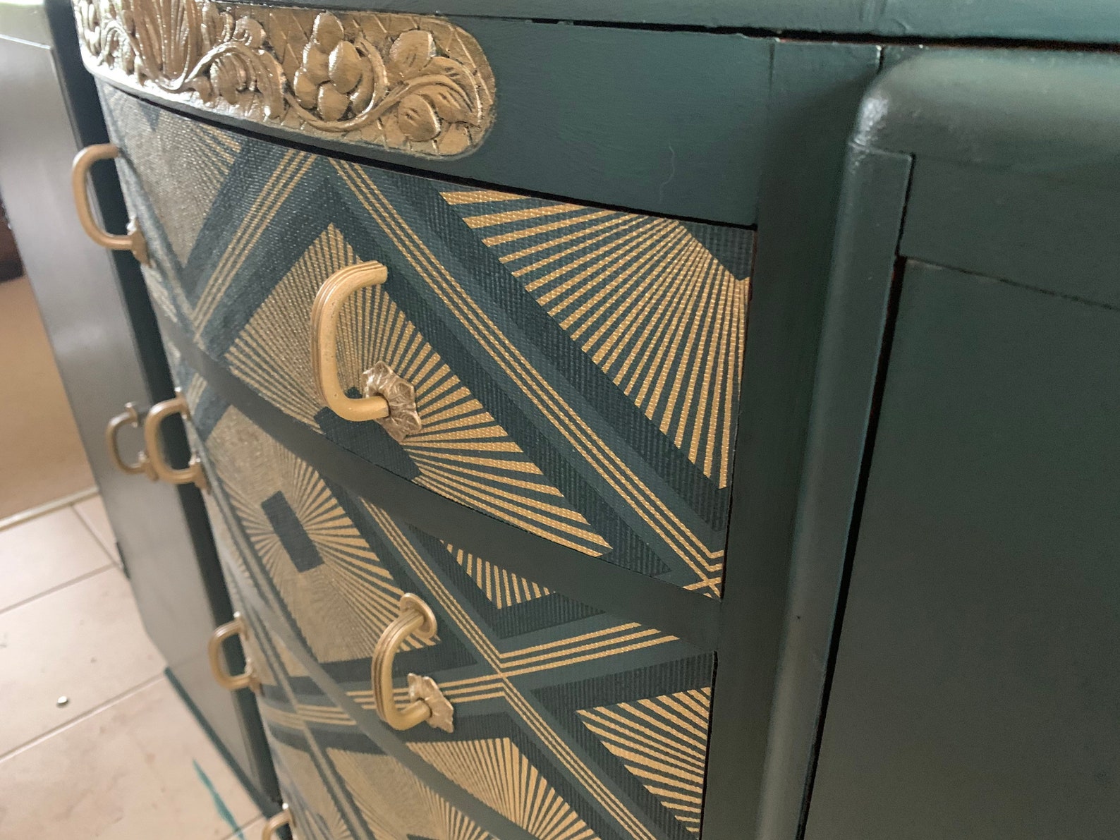 SOLD Art Deco Sideboard Etsy