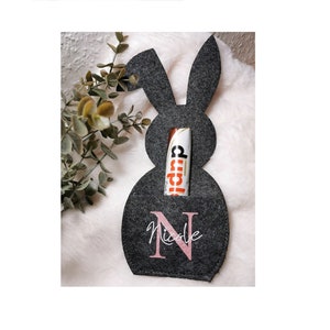 Great felt bunny for Easter - personalized with name - gift idea