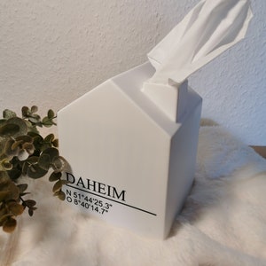 Great cosmetic tissue holder &quot;DAHEIM&quot; in house design (with coordinates)