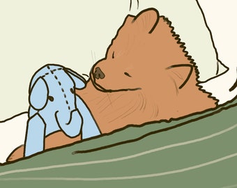 Cute Pet Portrait |  Custom Portrait | Custom Portrait Unique Gift