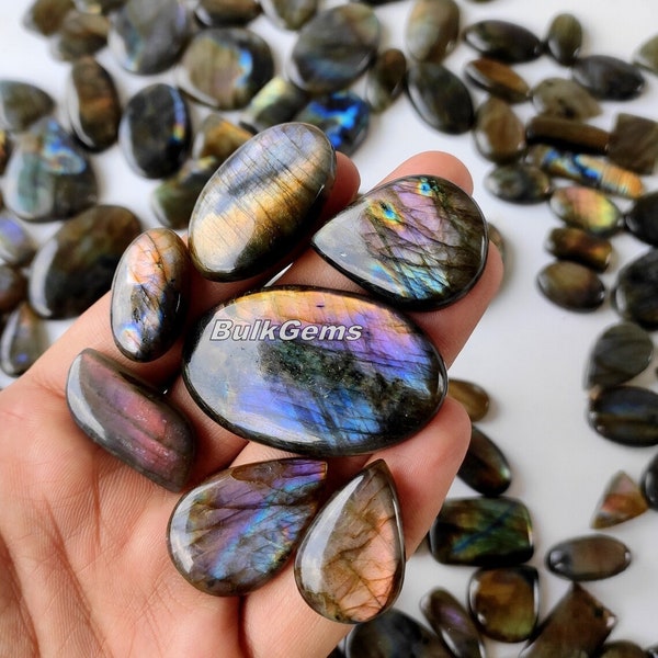 Purple Labradorite lot - Spectrolite -Wholesale labradorite lot -labradorite Polished cabochon -Purple flashy labradorite -bulk labradorite