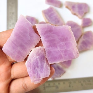 Kunzite Slabs - Wholesale Kunzite Gemstone Slabs lot - Kunzite Raw Slab -  Loose Bulk Kunzite Crystal slabs