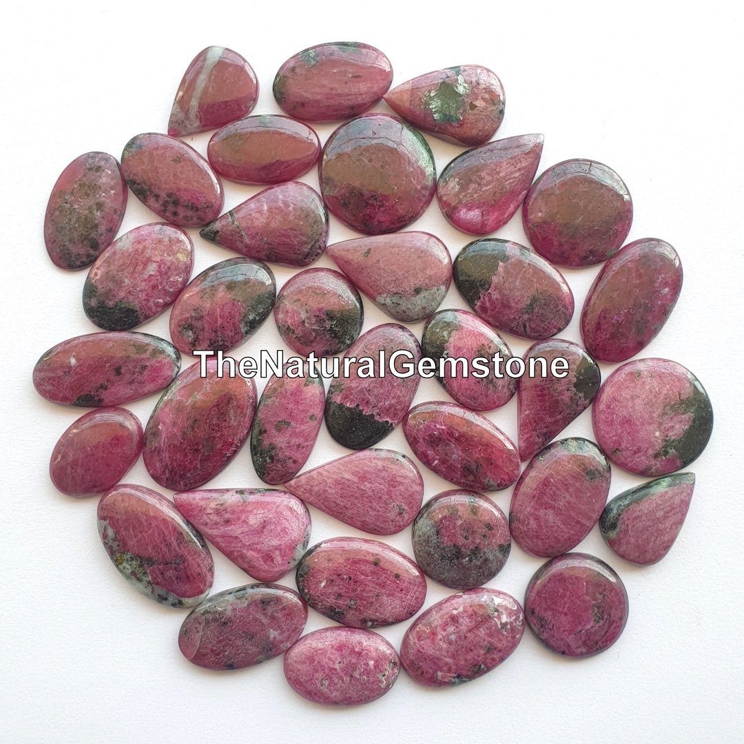 Ruby Bulku Bulk Pink Ruby Cabochons – Flat Back Gemstone Lot - Etsy
