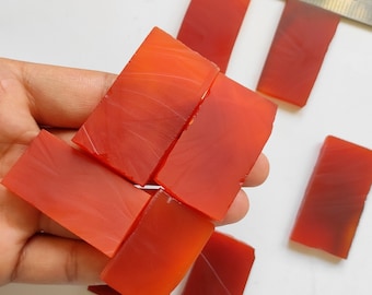 Carnelian Slab - Wholesale Carnelian Gemstone Slabs lot - Carnelian Raw Slab -  Loose Bulk Carnelian slabs