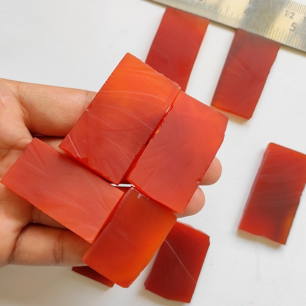 Carnelian Slab - Wholesale Carnelian Gemstone Slabs lot - Carnelian Raw Slab -  Loose Bulk Carnelian slabs