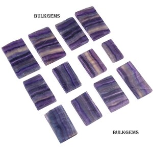 Raw Fluorite Slab Lot - Natural Gemstone Slices for Jewelry Making image 6