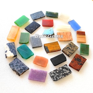 25 Different Gemstone Slabs - Wholesale Lot of mix Gemstone slabs - Mix Bulk crystals Slabs