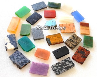 25 AAA Quality Gemstone Slabs - Wholesale Crystal Mix