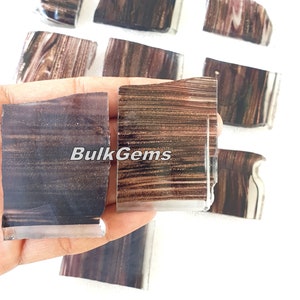 Gold Sheen Obsidian Slab - Wholesale Raw Golden Obsidian slabs - Loose Flat Golden Obsidian Stone Slabs - Obsidian - Bulk Obsidian  slabs