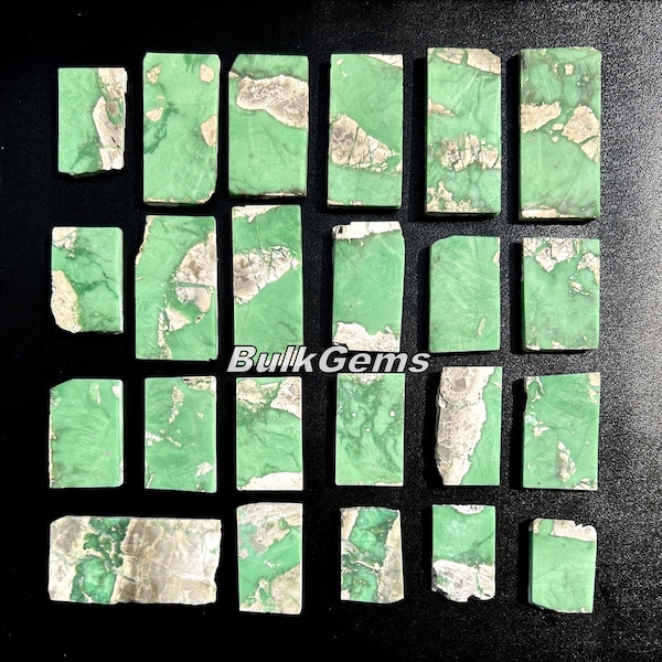 Variscite Slab Lot, Wholesale lot of Variscite slabs for making jewelry and things