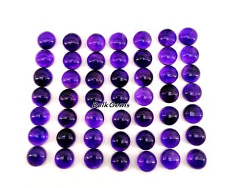 13mm Purple Amethyst Gemstone Cabochon Lot – Jewelry Making