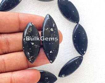 マーキスシェイプのパームルートアゲートカボション、豊富な模様、豊か