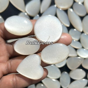 White Moonstone Mix Lot - Wholesale lot of White Moonstone mix shapes for making jewellry and things.