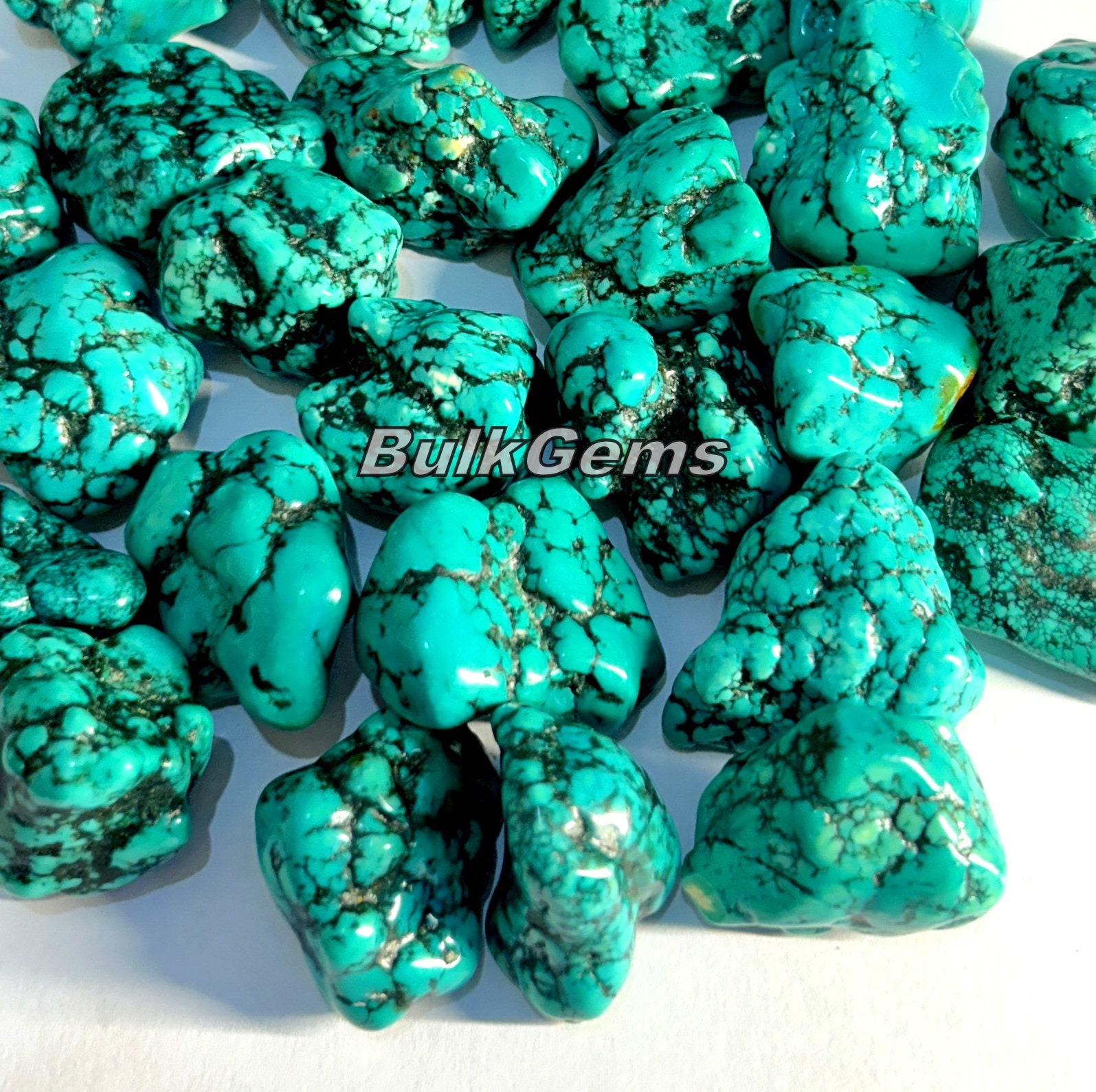 天然 中国産 グリーンターコイズ 12mm強 Turquoise トルコ石の