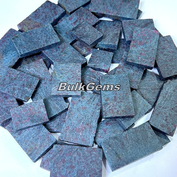 Ruby Kyanite Slab Lot, AAA Grade Gemstone Slabs