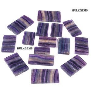 Raw Fluorite Slab Lot - Natural Gemstone Slices for Jewelry Making image 3