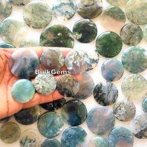 Moss Agate Round, Wholesale lot of Moss Agate Round gemstone for making jewelry and things