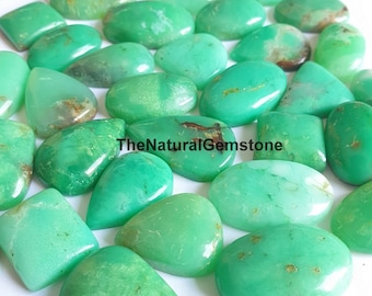 Wholesale Chrysoprase Cabochon Loose Chrysoprase Cabs - Bulk Chrysoprase - Chrysoprase Gemstone - Polished Cabs For making Jewelry