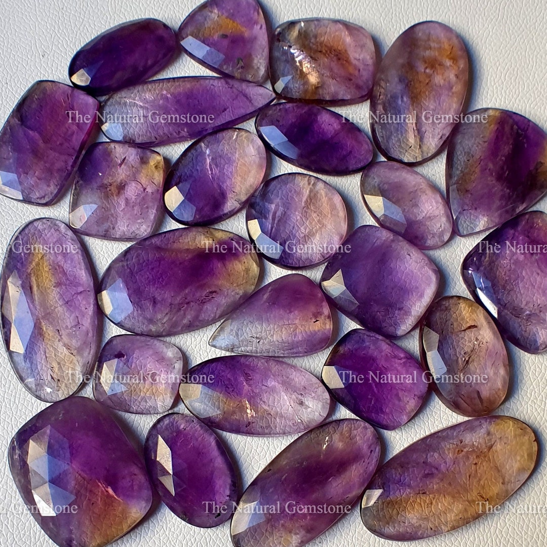 Natural Ametrine Gemstone Wholesale Ametrine Gemstone Lot Etsy Hong Kong
