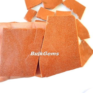 Polished Orange Sandstone Slab – Sparkle Crystal for Jewelry Making