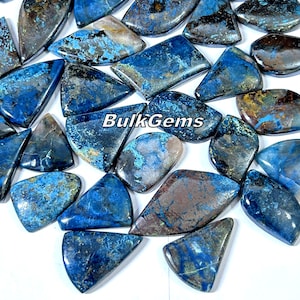 Azuriet edelsteen! Groothandel partij fancy azuriet edelsteen cabochon - Bulk partij fancy azuriet steen - losse edelsteen voor het maken van sieraden