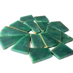 Piedra preciosa de jade verde oscuro - Losas de jade verde al por mayor - Losas de jade verde a granel - Losas de piedra de jade verde natural para hacer joyas