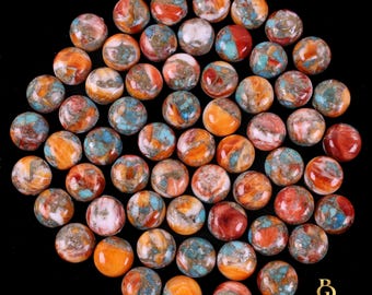 Multi Spiny Oyster Cabochon Gemstone – Round Stone For Ring Making