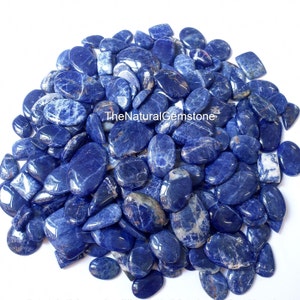 Sodalite, Bulk Cabochon, Sodalite Stone, Cabochon Lot, Natural Gemstone, Loose Sodalite, Gemstone Supplies, Cabs for sale, Natural Stone