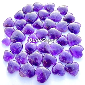 Amethyst Herzen Edelstein - Großhandelsmenge von Amethyst Herzformen für die Herstellung von Schmuck und Dingen.