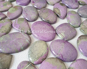 Purple Stichtite Gemstone Cabochon Lot, Jewelry Making, DIY, Wire Wrapping