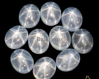 Lindy Star Sapphire Cabochon – 8x10 To 12x16mm Oval Gemstone Lot.