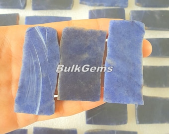 Blaue Jade-Platte - Großhandel Blaue Jade-Edelstein-Platten Lot - Blaue Jade-Rohplatte - Lose Massen-Blaue Jade-Platten