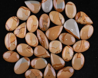 Desert Jasper Cabochon Lot – Polished Crystal - Metaphysical Luster Gemstones